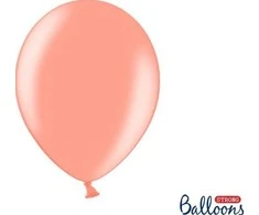Party Deco Balionai stiprūs 30cm 100 vnt rausvai auksiniai