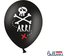 PartyDeco Balionai "Piratų vakarėlis" 30cm 6 vnt