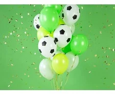 PartyDeco Balionai "Futbolas" 30cm 6 vnt