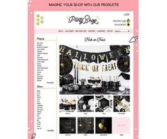 Party Deco Girlianda juoda "Halloween"