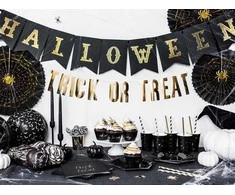 Party Deco PartyDeco Girlianda juoda Halloween'as, 20x175