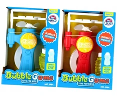 Party Deco MUILO BURBULŲ PISTOLETAS SU BATERIJOMIS 120ML 24X29X14 MYB MIX2 48