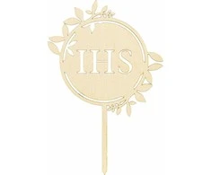 Party Deco PartyDeco medinis kaušelis IHS 23cm 31514