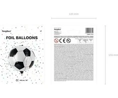 Party Deco PartyDeco Folinis balionas "Futbolo kamuolys" 40 cm
