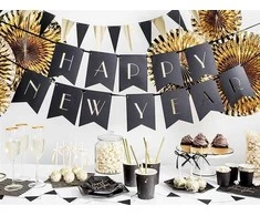 Party Deco Folinis balionas "Žvaigždė" 48cm juodas