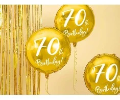 Party Deco Balionas folinis apvalus 70-as gimtadienis