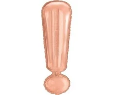 Party Deco Folijos baliono ženklas! rožinio aukso 28x86cm