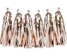 Party Deco Papuošimas-kutų girlianda PartyDeco 30x150cm rožinis