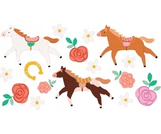 Party Deco Horse Tatuiruotės 16vnt