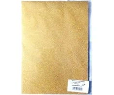 Party Deco Dvipusis blizgučių kartonas, auksinis, 23x33cm, 5 lapai