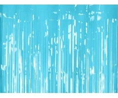 Party Deco Vakarėlio užuolaida šviesiai mėlyna 100x200cm