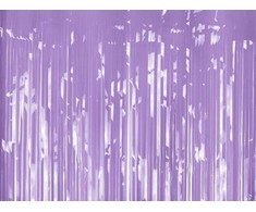 Party Deco PartyDeco Folinė kutų užuolaida dekoracijoms violetinė 100x200cm