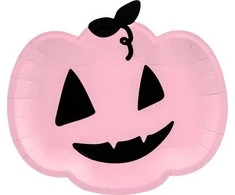 PartyDeco Popierinės lėkštutės "Moliūgas Halloween" 6 vnt