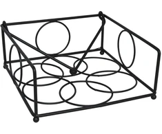 Servetėlių laikiklis, juodas, 18,5 x 19 x 8 cm, KITCHEN&amp;GO