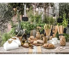 Party Deco Dovanų dėžutės baltos 10 vnt 6*3,5*5,5cm