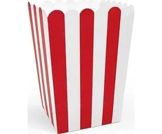 PartyDeco Dėžutės popcorn "Piratų vakarėlis" 6 vnt 7*7*12,5cm