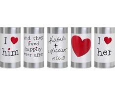 Party Deco Puszki weselne, DIY, 14x7 cm, 5 vnt. universalus