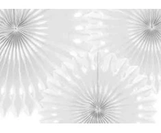 PartyDeco Boland Traciks Balti ventiliatoriai, 3 vnt.