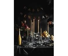Party Deco Ilgos didelės žvakės 29cm 10vnt auksinės