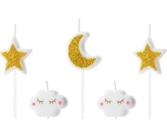 Party Deco Žvakutės gimtadienio 5 vnt 3.5cm
