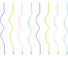 Party Deco Žvakutės gimtadienio 8 vnt 14cm spalvotos