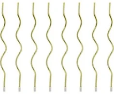 Party Deco Žvakutės gimtadienio 8 vnt 14cm auksinės