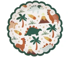 Party Deco Popierinės lėkštutės "Dinozaurai" 6vnt 18cm