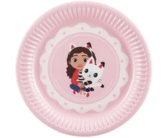 Party Deco PartyDeco Talerzyki Koci Domek Gabi mix 18cm A6 TPP105 99227