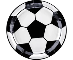 Party Deco Popierinės lėkštutės "Futbolas" 18cm 6 vnt