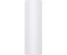 Party Deco Dekoratyvinis tiulis, paprastas, baltas, 0,15 x 9 m. Universalus