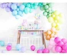Party Deco Tortų papuošimai PartyDeco H9.5-12cm/53vnt. aukso spalvos