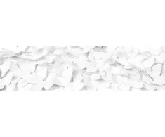 Party Deco Konfeti patranka 60cm su baltais drugeliais 1 vnt