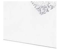 Party Deco Dekoratyvinės kortelės vakarėliui, balta su ažūrine širdele, 9x6,5 cm, 10 vnt. universalus
