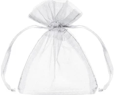 Boland Traciks PartyDeco Organza maišeliai balta 10cm A10 74955