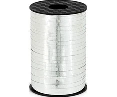 Party Deco Juostelė balionams sidabrinė 5mm/225m blizganti