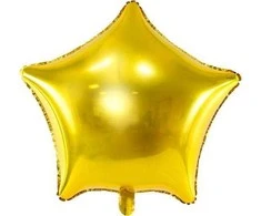 Party Deco Folinis balionas "Žvaigždė" 70cm auksinis