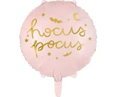 Party Deco PartyDeco folijos balionas „Hocus Pocus“, 45 cm, rožinis, vieno dydžio