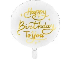 Party Deco Folinis balionas "Happy birthday to you" 35cm