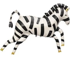 Party Deco Folinis balionas "Zebras" 115&amp;85cm