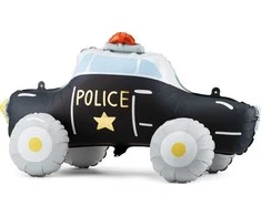 PartyDeco Folinis pastatomas balionas "Policijos automobilis" 90*41 cm