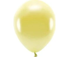PartyDeco Eco balionai 10 vnt 30cm blizgantys auksinia