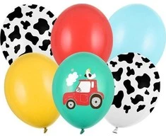 PartyDeco Balionų rinkinys "Traktoriukas" 30cm 6 vnt