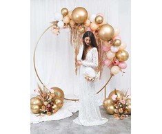 PartyDeco Blizgus apvalus balionas 60 cm, auksinis, vieno dydžio