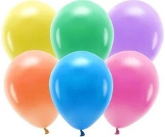 PartyDeco Ekologiški balionai Matiniai margi, 30cm, 100vnt