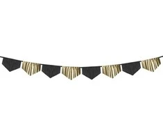 Party Deco Popierinių servetėlių ir folijos girliandos kuteliai 3 m