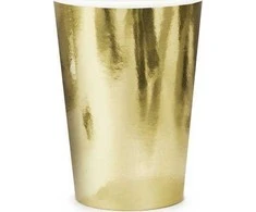 PartyDeco Vienkartiniai puodeliai auksiniai 220ml 6 vnt