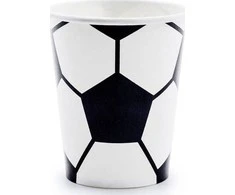 PartyDeco Vienkartiniai puodeliai "Futbolas" 220ml 6 vnt