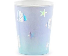 PartyDeco Vienkartiniai puodeliai "Jūros deimantai" 220ml 6 vnt