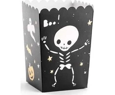 Party Deco Dėžutės popcorn "Boo" 6 vnt 7*7*12,5cm helovino šventei