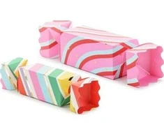 PartyDeco Dovanų dėžutės "Saldainis" 2 vnt 7*37cm ir 9*47cm